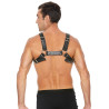 Ouch! Harness Harnais Buckle Bulldog Noir
